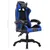 Produktbild 11 för Gamingstol med RGB LED-lampor blå och svart konstläder