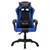 Produktbild 4 för Gamingstol med RGB LED-lampor blå och svart konstläder