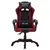 Produktbild 4 för Gamingstol med RGB LED-lampor vinröd och svart konstläder