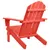 Produktbild 4 för Adirondackstol massivt granträ röd