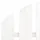 Adirondackstol med fotpall 2-sits vit granträ