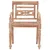 Produktbild 3 för Bataviastolar 2 st vit finish massiv teak