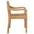 Produktbild 5 för Bataviastolar 2 st med beige dynor massiv teak