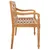 Produktbild 4 för Bataviabänk med beige dyna 120 cm massiv teak