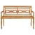 Produktbild 3 för 3062162 Batavia-bänk med Mullvadsbrun kudde 120 cm massiv teak (43052 + 47622)
