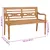 Produktbild 9 för 3062162 Batavia-bänk med Mullvadsbrun kudde 120 cm massiv teak (43052 + 47622)