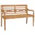 Produktbild 2 för Bataviabänk med antracit dyna 150 cm massiv teak