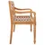 Produktbild 8 för Bataviabänk med beige dyna 150 cm massiv teak