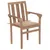 Produktbild 2 för Trädgårdsstolar med beige dynor 2 st massiv teak