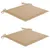 Produktbild 6 för Trädgårdsstolar med beige dynor 2 st massiv teak