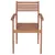 Produktbild 4 för Trädgårdsstolar med beige dynor 2 st massiv teak