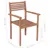 Produktbild 10 för Trädgårdsstolar med beige dynor 4 st massiv teak