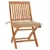 Produktbild 2 för Trädgårdsstolar med beige dynor 2 st massiv teak