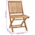 Produktbild 11 för Trädgårdsstolar med beige dynor 2 st massiv teak