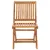 Produktbild 4 för Trädgårdsstolar med beige dynor 2 st massiv teak