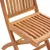 Produktbild 5 för Trädgårdsstolar med beige dynor 2 st massiv teak