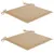 Produktbild 6 för Trädgårdsstolar med beige dynor 2 st massiv teak