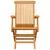Produktbild 8 för Trädgårdsstolar med beige dynor 3 st massiv teak