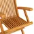 Produktbild 9 för Trädgårdsstolar med beige dynor 3 st massiv teak