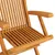Produktbild 5 för Trädgårdsstolar med beige dynor 6 st massiv teak