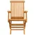 Produktbild 5 för Trädgårdsstolar med beige dynor 6 st massiv teak