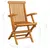 Produktbild 10 för Trädgårdsstolar med beige dynor 6 st massiv teak