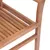 Produktbild 5 för Matstolar 2 st med dynor beige massiv teak