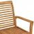 Produktbild 4 för Trädgårdsbänk med svart dyna 112 cm massiv teak