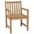 Produktbild 2 för Trädgårdsstolar med beige dynor 2 st massiv teak