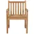 Produktbild 3 för Trädgårdsstolar med beige dynor 2 st massiv teak