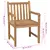 Produktbild 9 för Trädgårdsstolar med beige dynor 2 st massiv teak