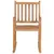 Produktbild 3 för Gungstol med beige dyna massiv teak
