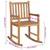 Produktbild 9 för Gungstol med beige dyna massiv teak