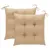 Produktbild 2 för Gungstol med beige dyna massiv teak