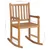 Produktbild 12 för Gungstol med beige dyna massiv teak
