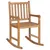 Produktbild 7 för Gungstol med beige dyna massiv teak