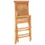 Produktbild 11 för Caféset 3 delar med beige dynor massiv teak