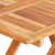 Produktbild 12 för Caféset 3 delar med beige dynor massiv teak