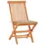 Produktbild 6 för Caféset 3 delar med beige dynor massiv teak