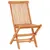 Produktbild 8 för Caféset 3 delar med beige dynor massiv teak
