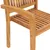 Produktbild 6 för Trädgårdsstolar 2 st med beige dynor massiv teak