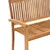 Produktbild 4 för Stapelbar trädgårdsbänk med dyna 128,5 cm massiv teak