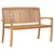 Produktbild 2 för Stapelbar trädgårdsbänk med dyna 128,5 cm massiv teak