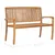 Produktbild 11 för Stapelbar trädgårdsbänk med dyna 128,5 cm massiv teak