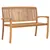 Produktbild 2 för Stapelbar trädgårdsbänk med dyna 128,5 cm massiv teak
