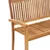 Produktbild 6 för Stapelbar trädgårdsbänk med dyna 128,5 cm massiv teak