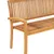 Produktbild 10 för Stapelbar trädgårdsbänk med dyna 159 cm massiv teak