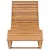 Produktbild 9 för vidaX Solsäng med dyna gungdesign massiv teak