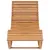 Produktbild 11 för Solsäng med dyna gungdesign massiv teak