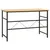 Produktbild 5 för Datorbord svart och ljus ek 105x55x72 cm MDF och metall 